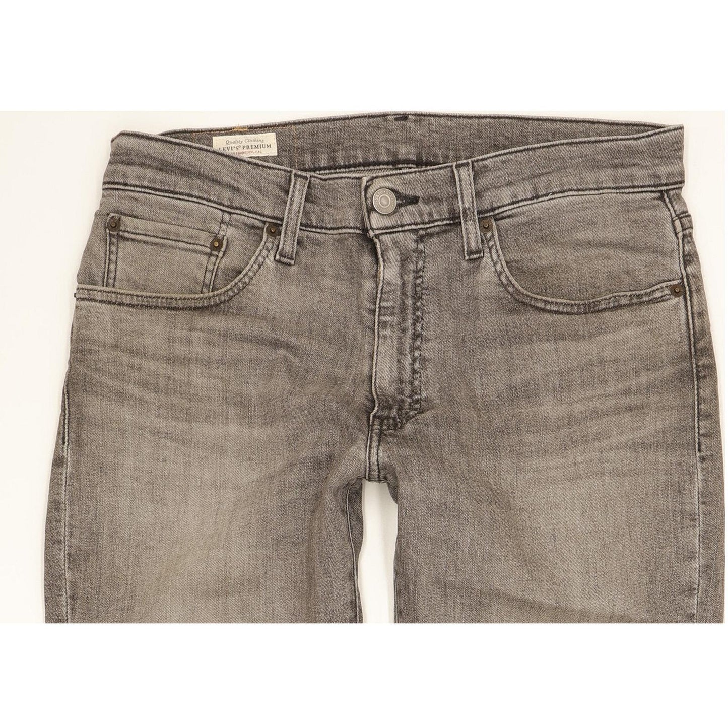 Levi's 511 Men Grey Straight Slim Stretch Jeans W31 L30