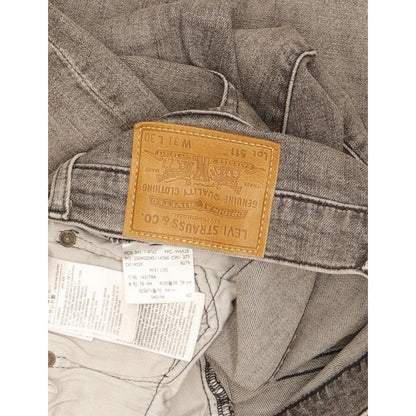 Levi's 511 Men Grey Straight Slim Stretch Jeans W31 L30