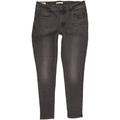 Levi's 721 Grey Skinny Slim Stretch Jeans High Waisted W32 L30