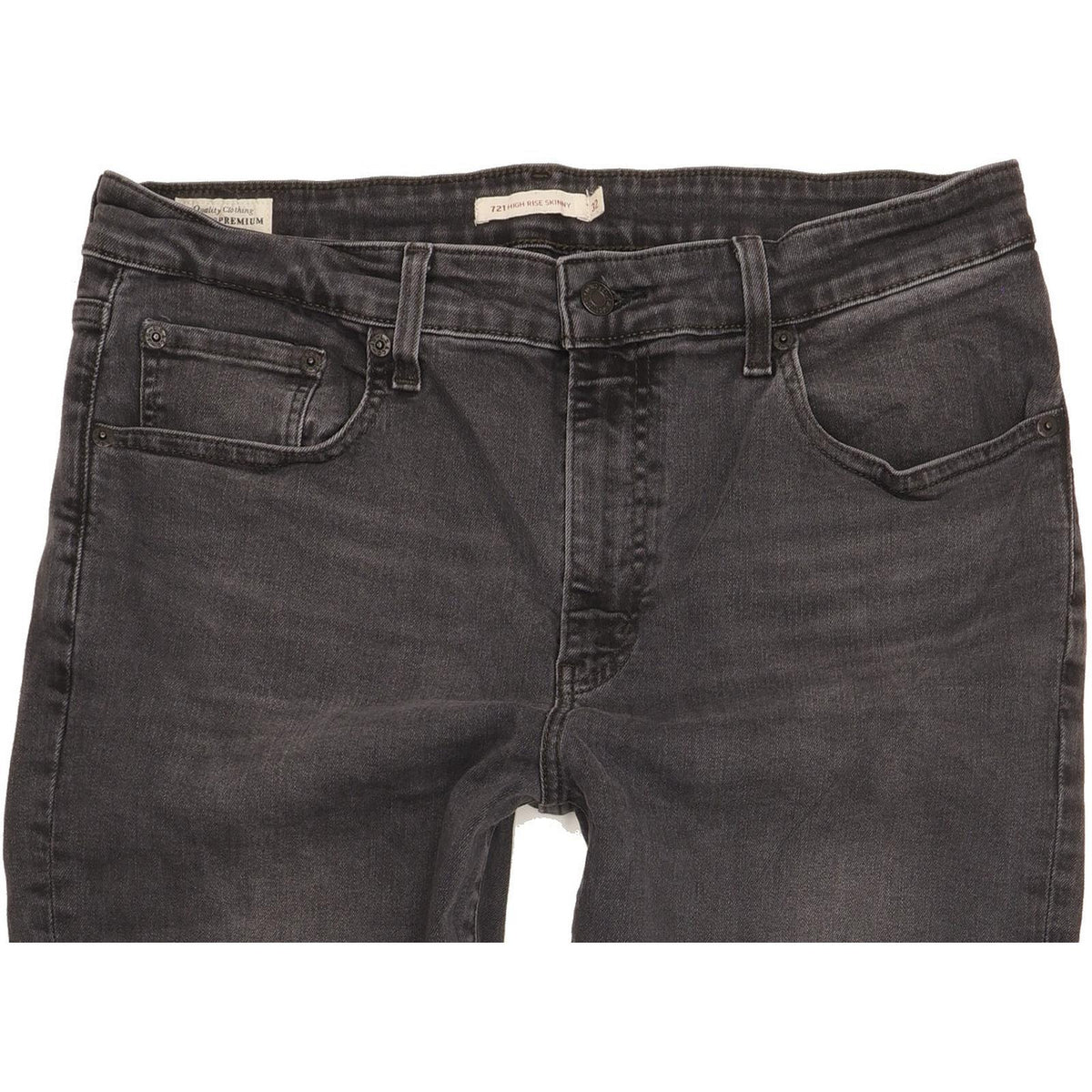 Levi's 721 Grey Skinny Slim Stretch Jeans High Waisted W32 L30