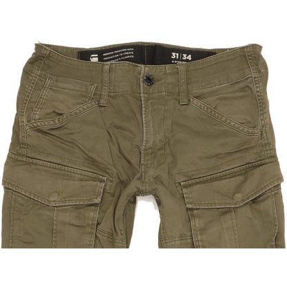 G-Star Cargo 3D Men Green Tapered Loose Jeans W31 L34