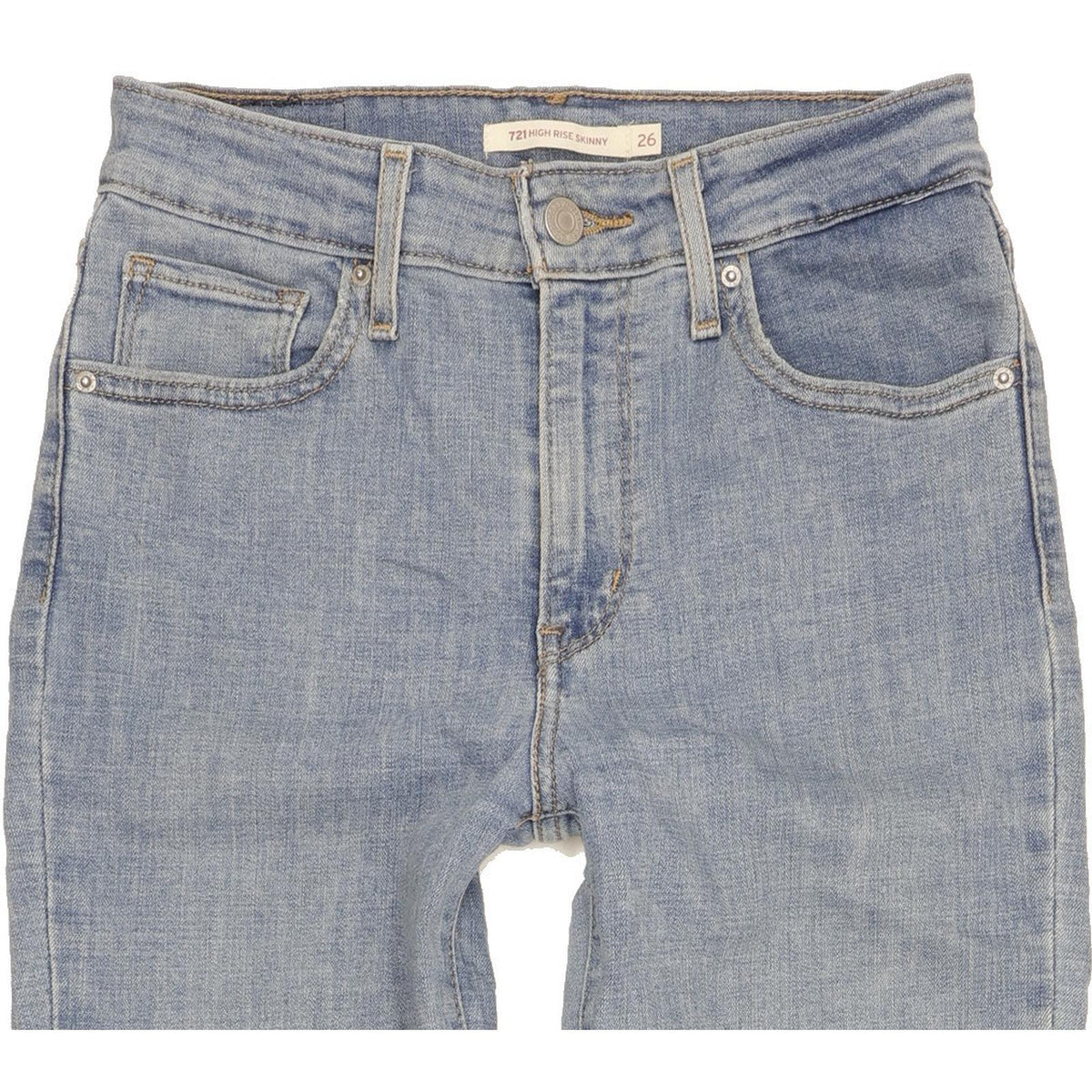 Levi's 721 Women Blue Skinny Slim Stretch Jeans W26 L30