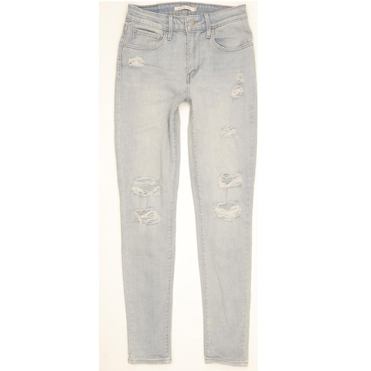 Levi's 721 Women Blue Skinny Slim Stretch Jeans W27 L30
