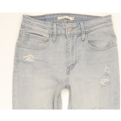 Levi's 721 Women Blue Skinny Slim Stretch Jeans W27 L30