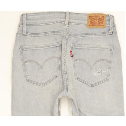 Levi's 721 Women Blue Skinny Slim Stretch Jeans W27 L30