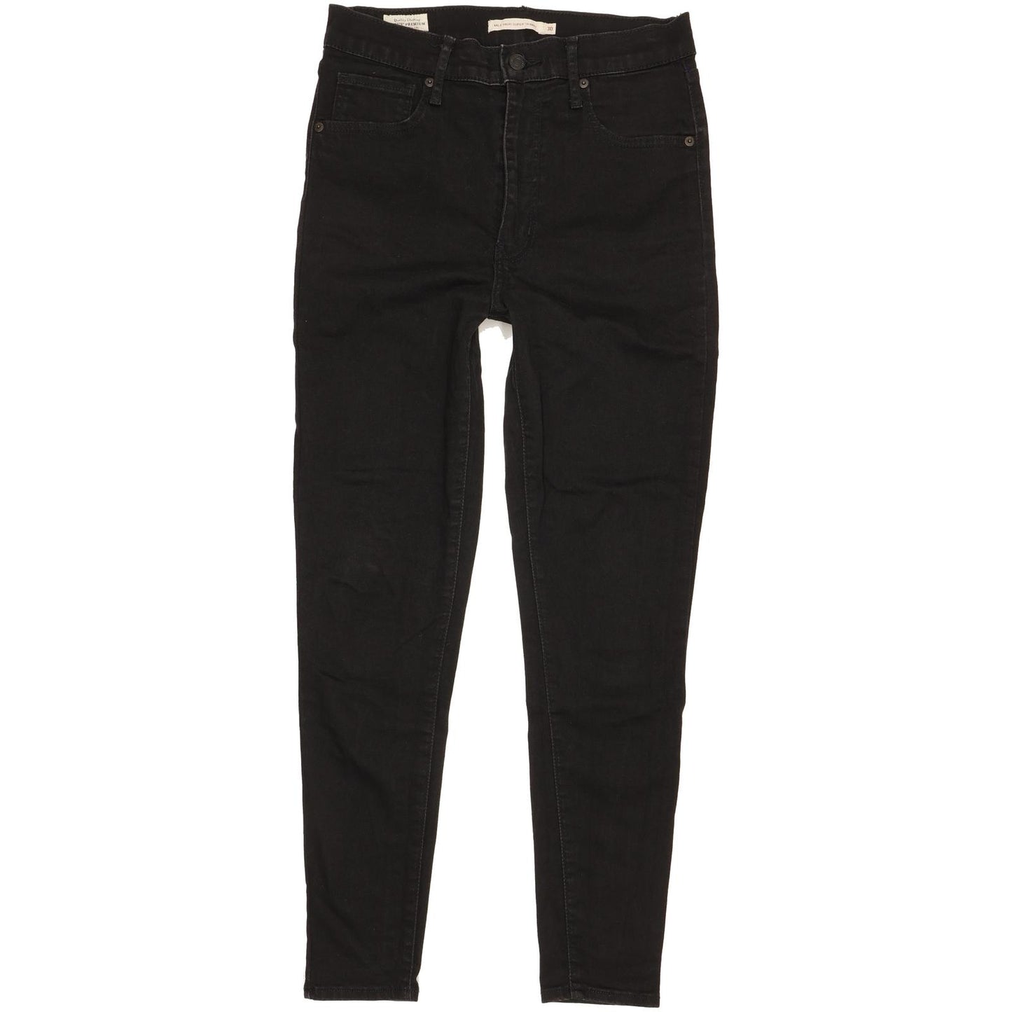Levi's Mile Black Skinny Slim Stretch Jeans High Waisted W30 L28