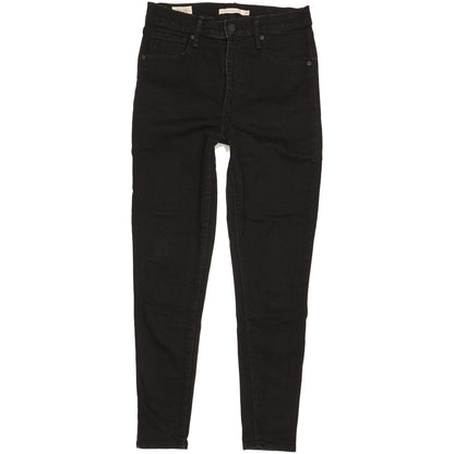 Levi's Mile Black Skinny Slim Stretch Jeans High Waisted W30 L28