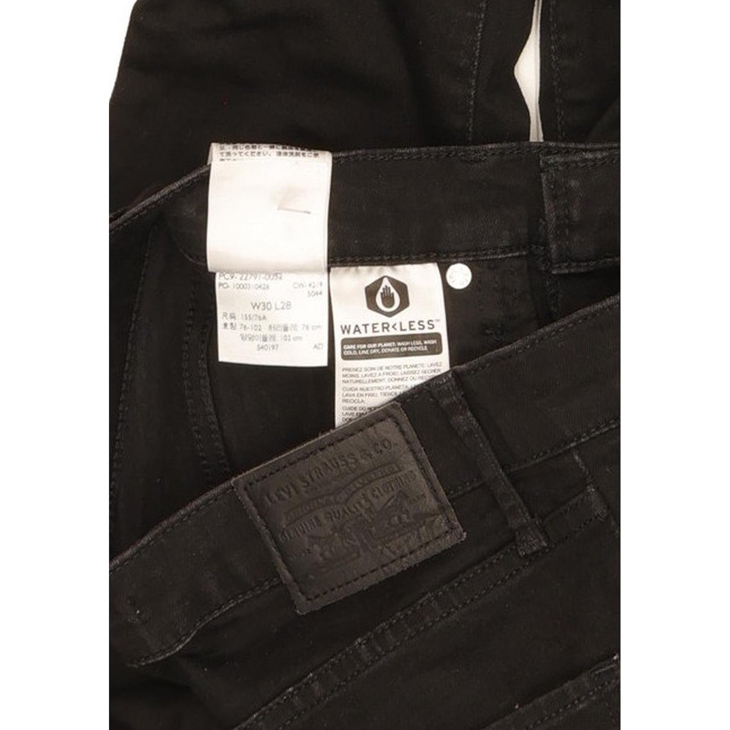 Levi's Mile Black Skinny Slim Stretch Jeans High Waisted W30 L28