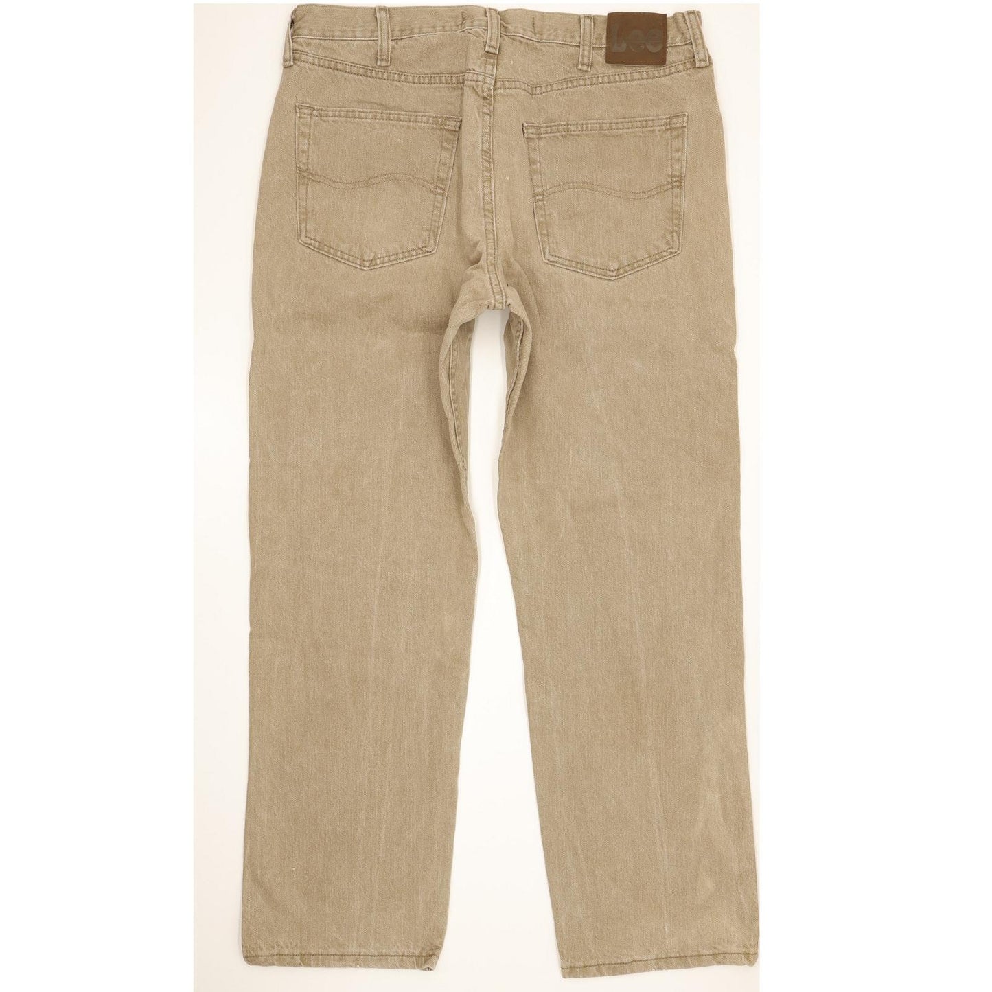 Lee Jim Men Beige Straight Regular Jeans W36 L29