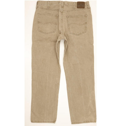 Lee Jim Men Beige Straight Regular Jeans W36 L29