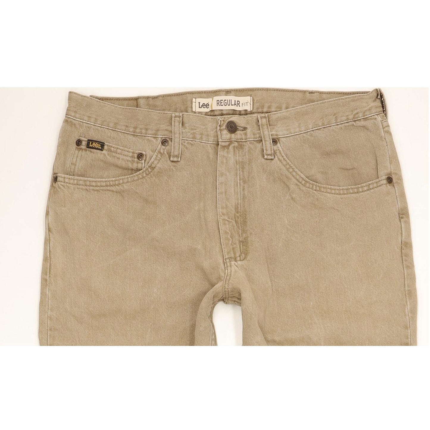 Lee Jim Men Beige Straight Regular Jeans W36 L29