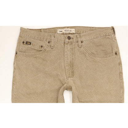 Lee Jim Men Beige Straight Regular Jeans W36 L29