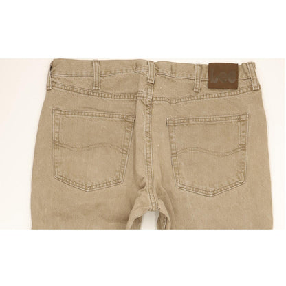 Lee Jim Men Beige Straight Regular Jeans W36 L29
