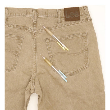 Lee Jim Men Beige Straight Regular Jeans W36 L29