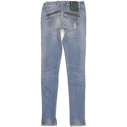 G-Star Women Blue Skinny Slim Stretch Jeans W26 L34