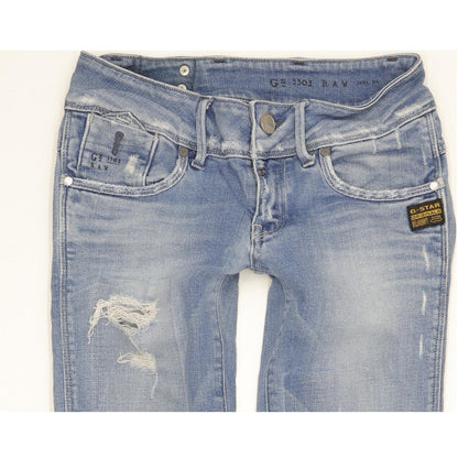 G-Star Women Blue Skinny Slim Stretch Jeans W26 L34