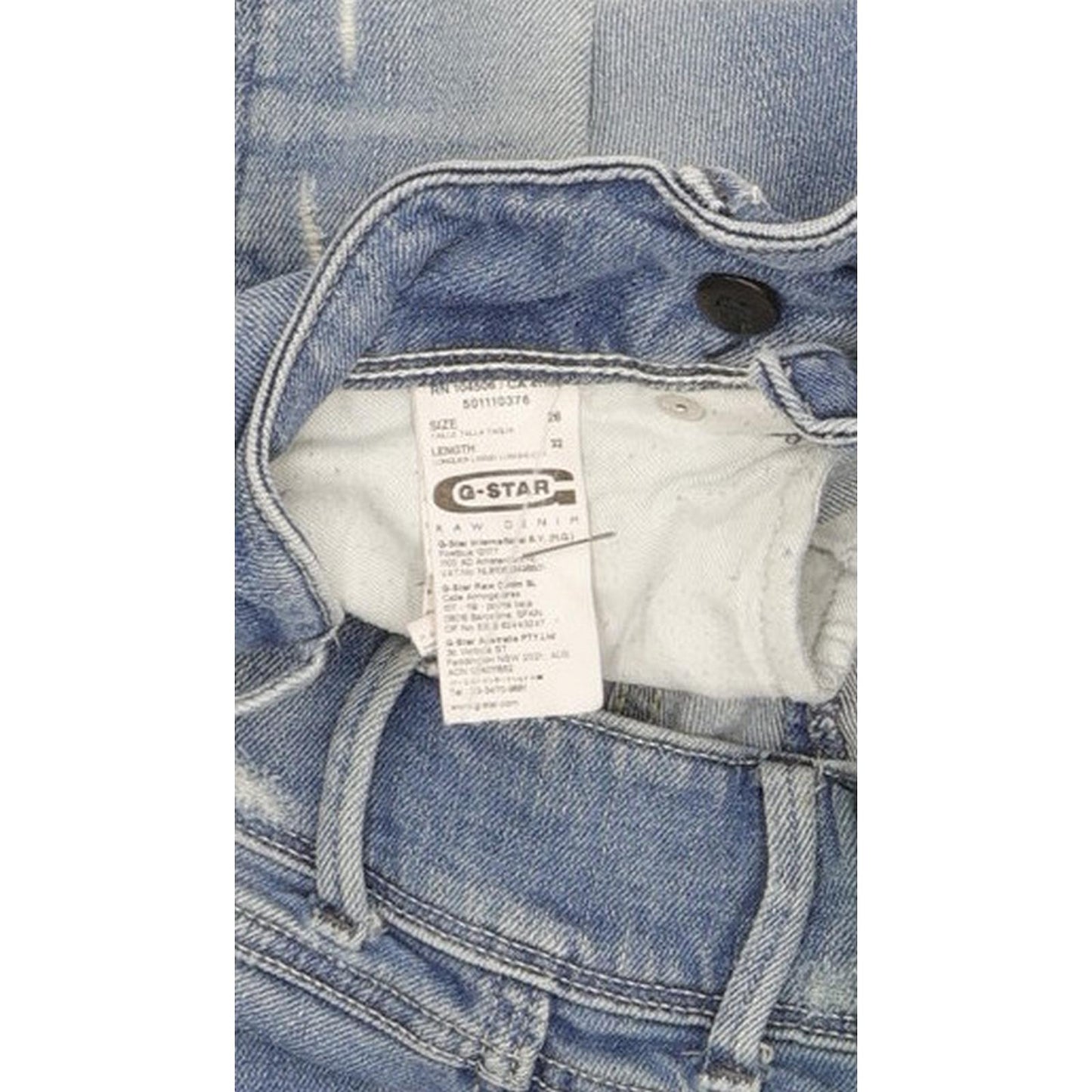 G-Star Women Blue Skinny Slim Stretch Jeans W26 L34