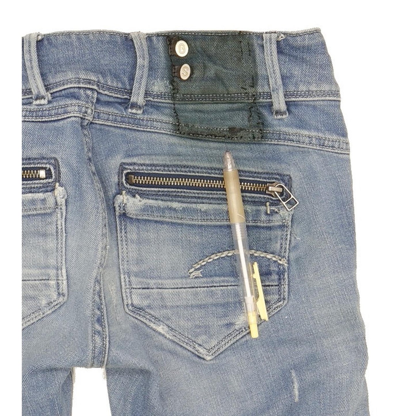 G-Star Women Blue Skinny Slim Stretch Jeans W26 L34