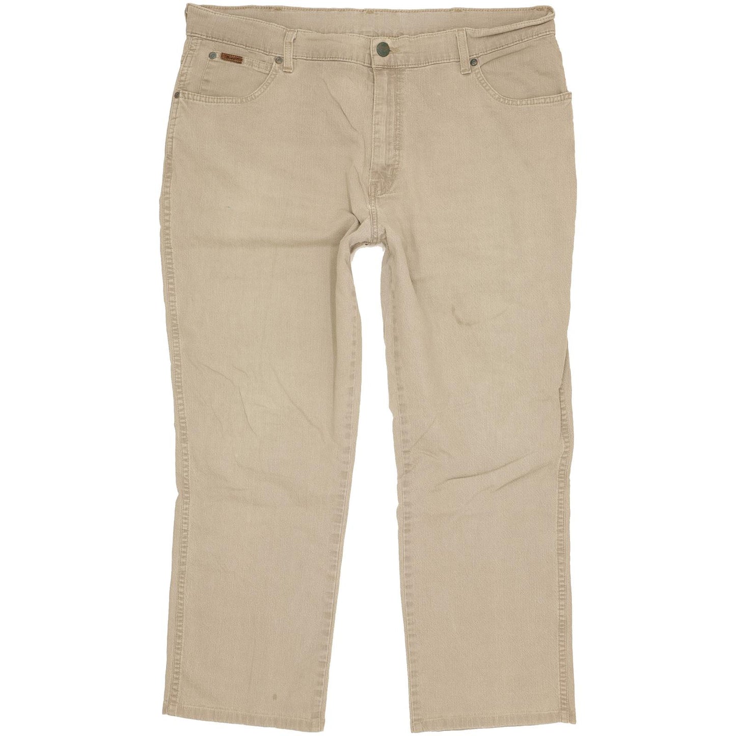 Wrangler Texas Men Beige Straight Regular Stretch Jeans W40 L27
