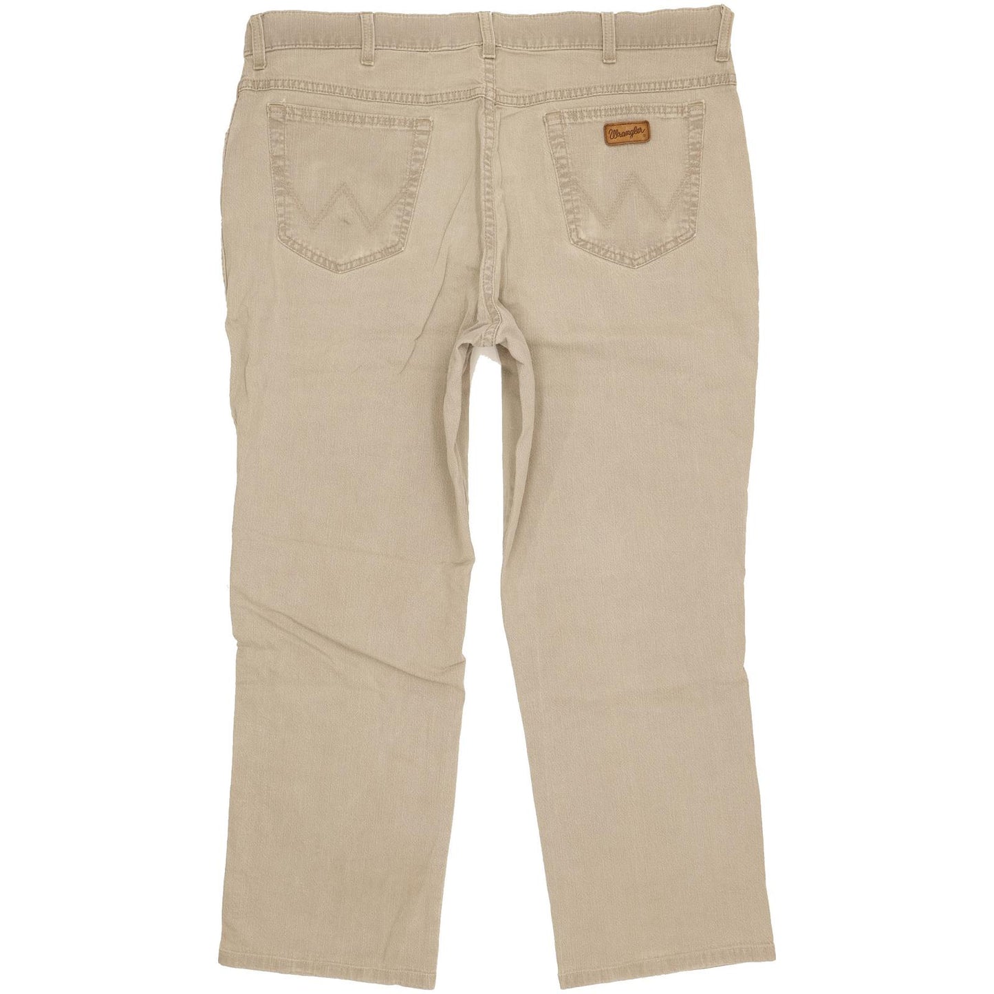 Wrangler Texas Men Beige Straight Regular Stretch Jeans W40 L27