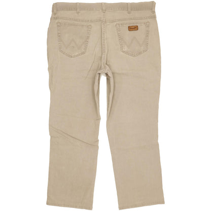 Wrangler Texas Men Beige Straight Regular Stretch Jeans W40 L27