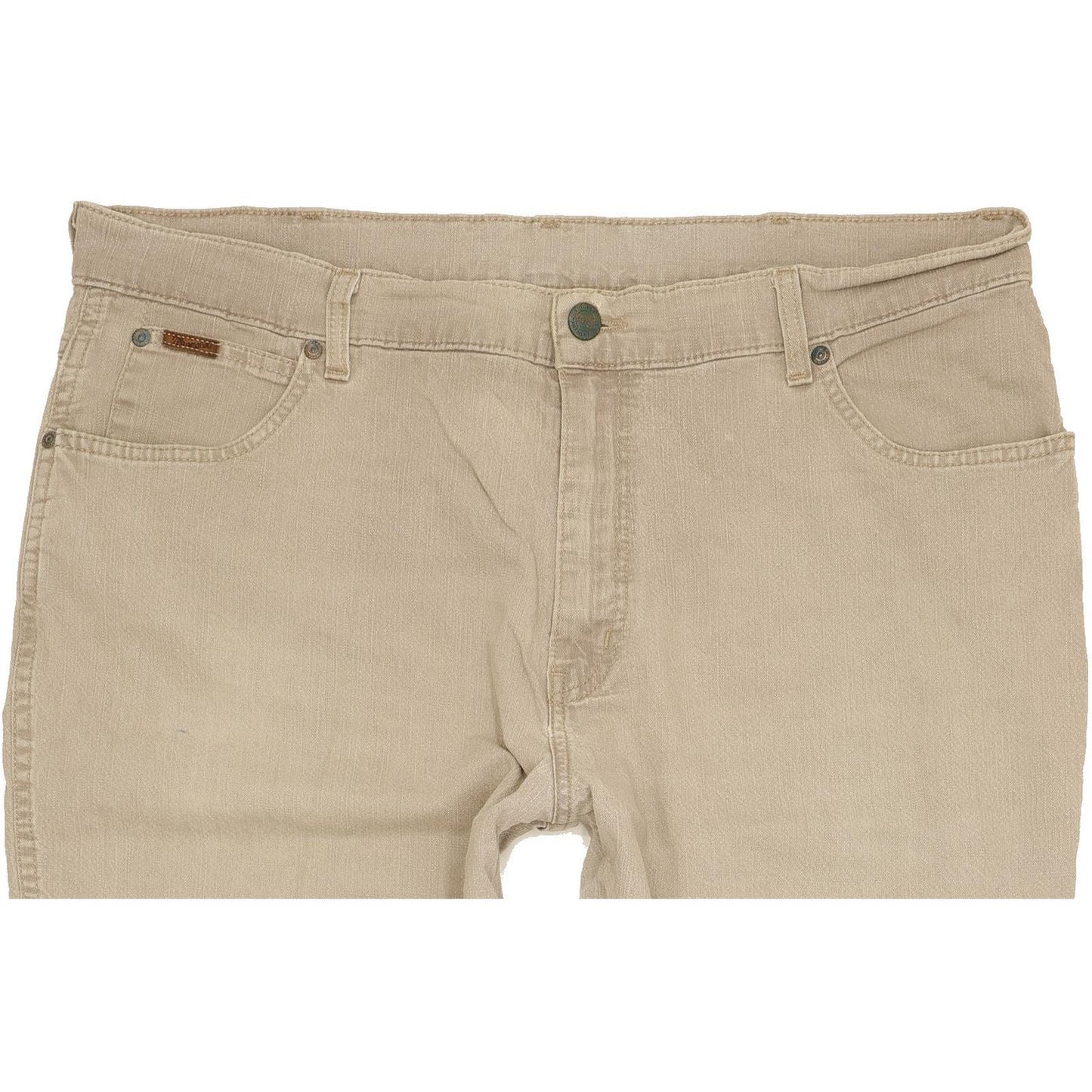 Wrangler Texas Men Beige Straight Regular Stretch Jeans W40 L27