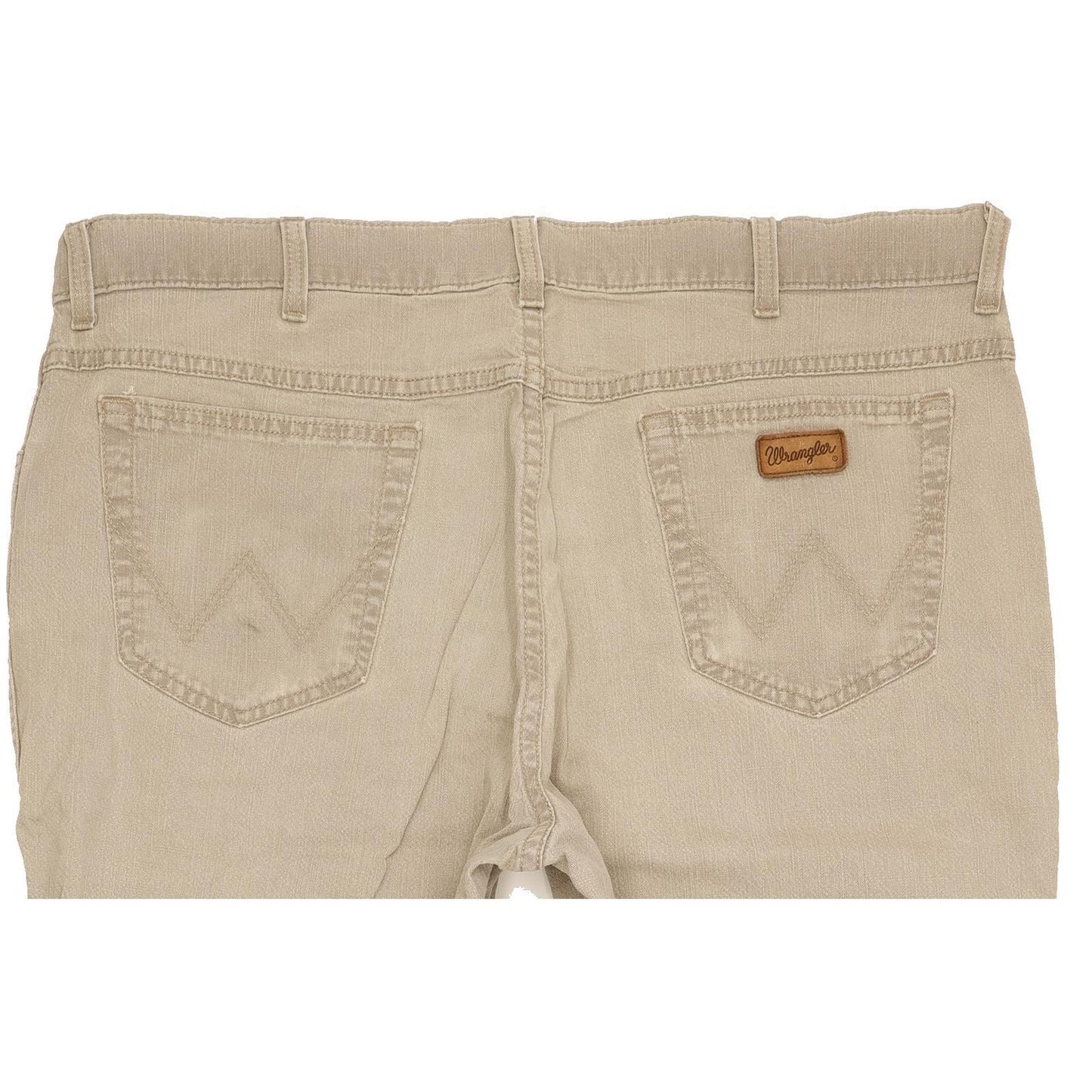 Wrangler Texas Men Beige Straight Regular Stretch Jeans W40 L27