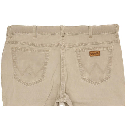 Wrangler Texas Men Beige Straight Regular Stretch Jeans W40 L27