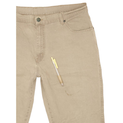 Wrangler Texas Men Beige Straight Regular Stretch Jeans W40 L27