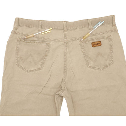 Wrangler Texas Men Beige Straight Regular Stretch Jeans W40 L27