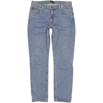 Lee West Men Blue Straight Regular Stretch Jeans W32 L32