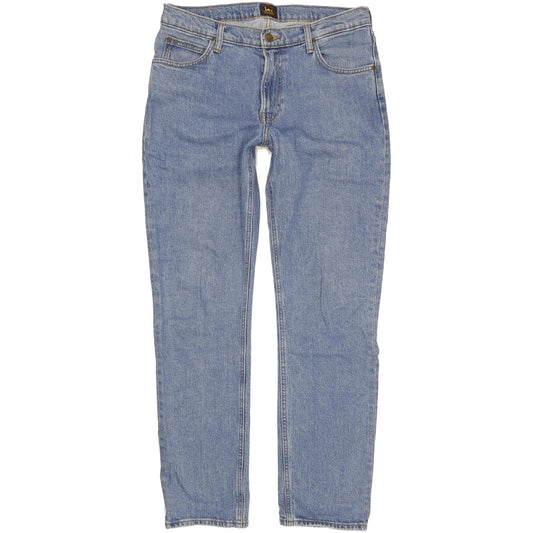 Lee West Men Blue Straight Regular Stretch Jeans W32 L32
