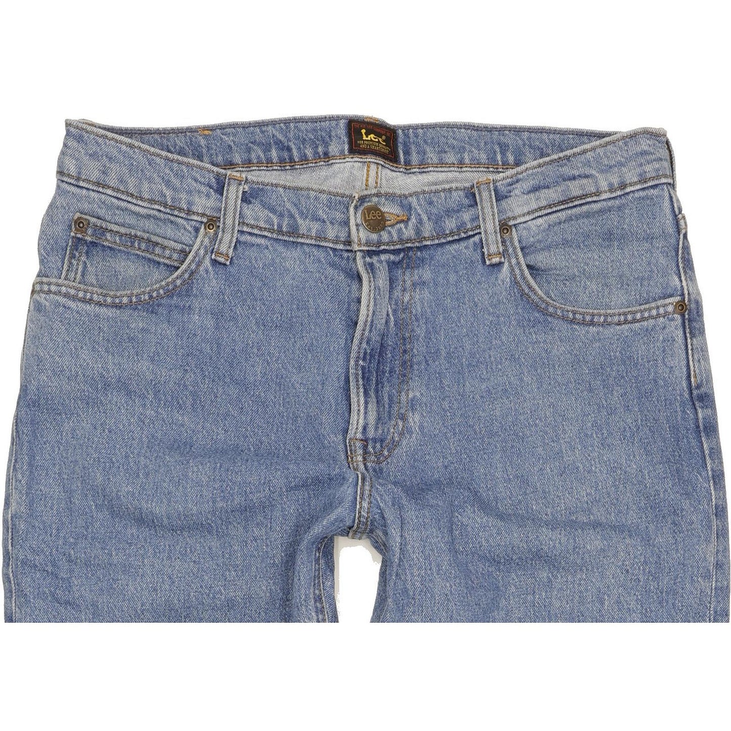 Lee West Men Blue Straight Regular Stretch Jeans W32 L32