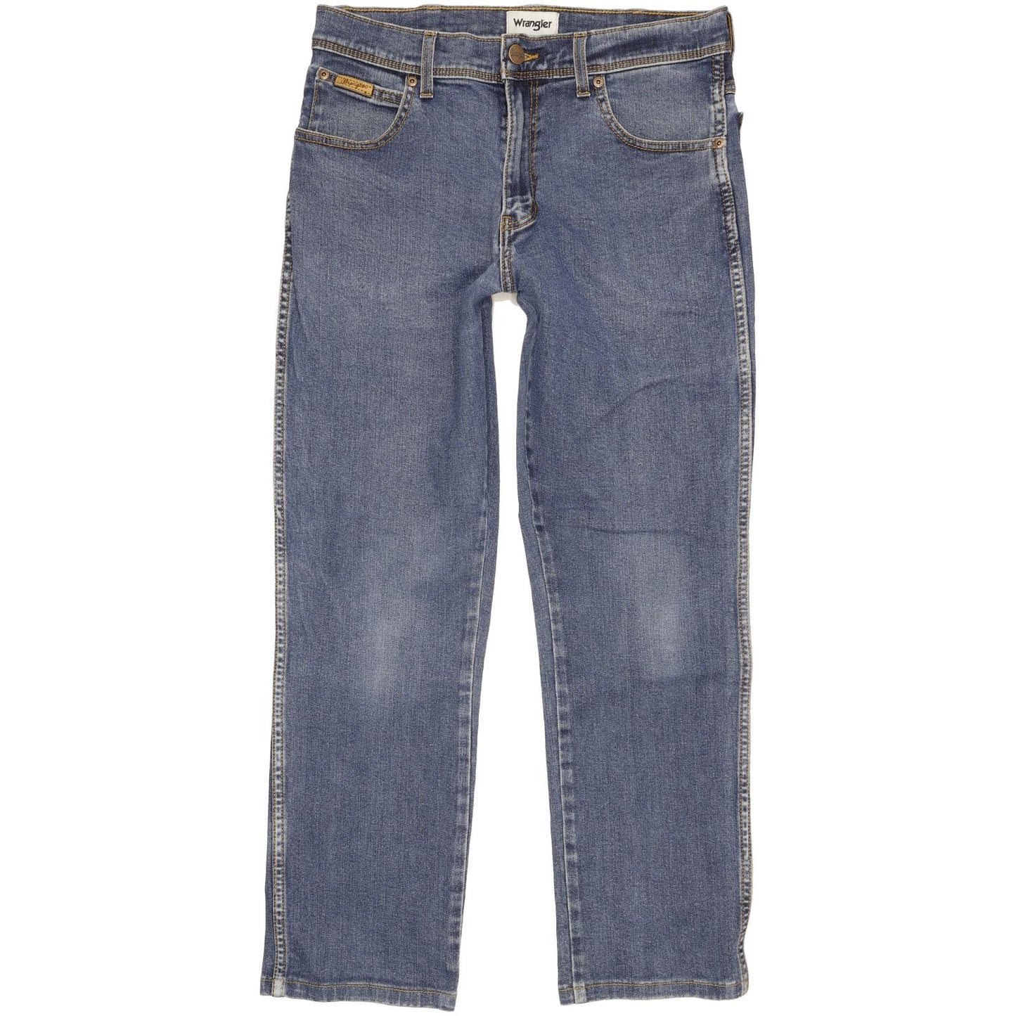 Wrangler Texas Men Blue Straight Regular Stretch Jeans W32 L28