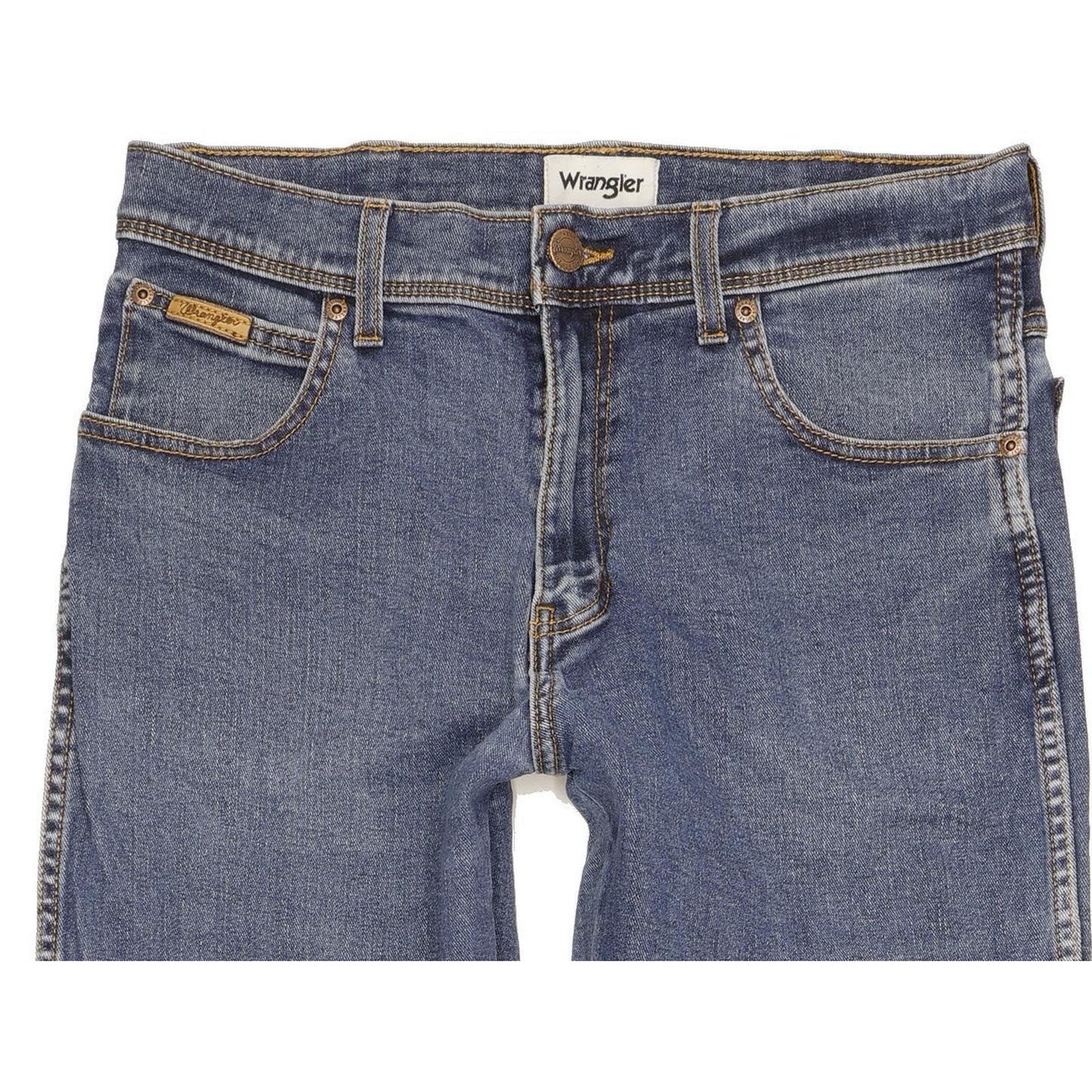 Wrangler Texas Men Blue Straight Regular Stretch Jeans W32 L28