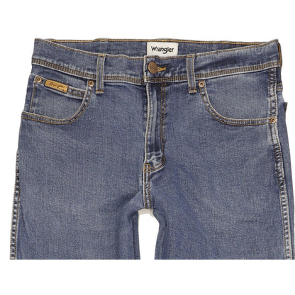 Wrangler Texas Men Blue Straight Regular Stretch Jeans W32 L28