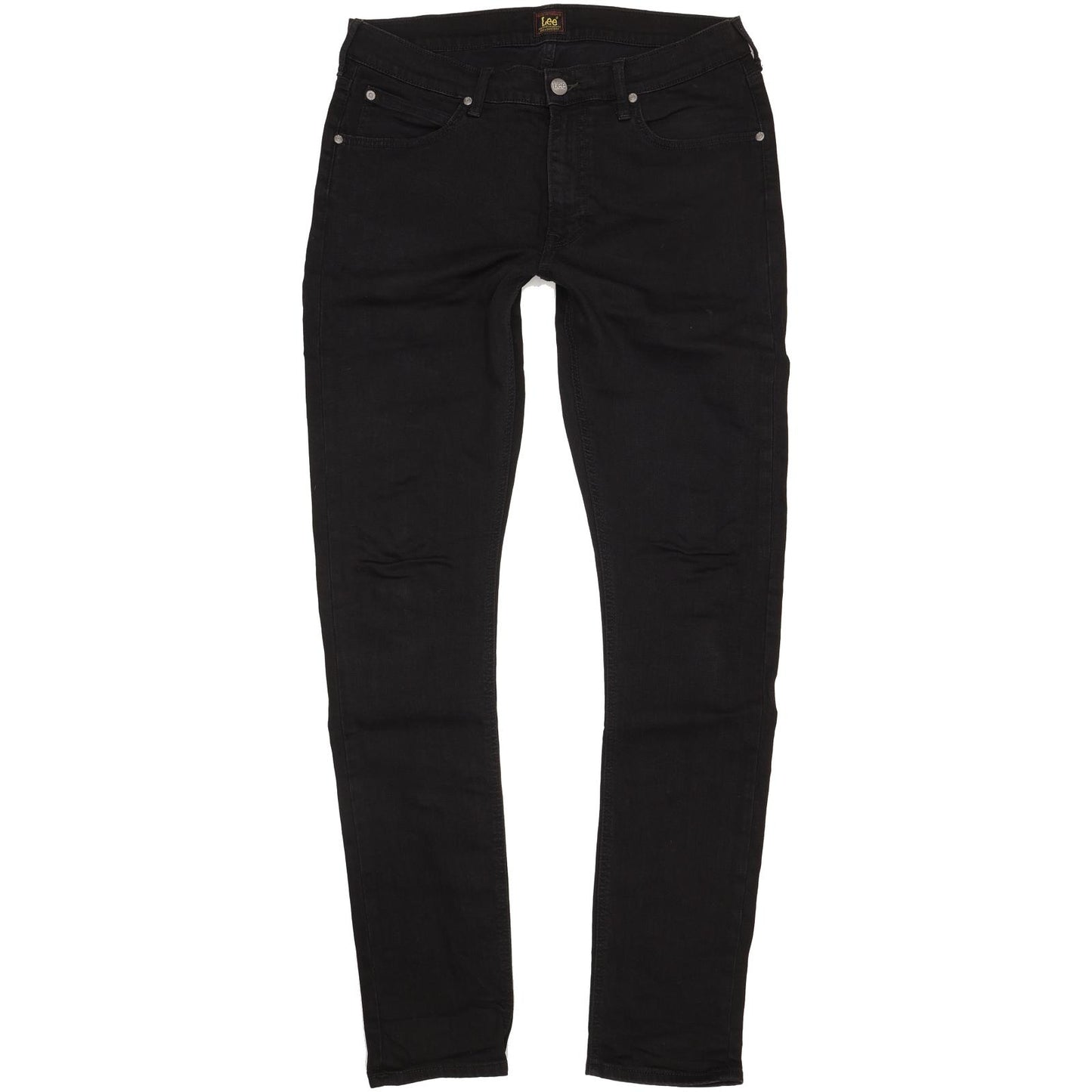 Lee Luke Men Black Skinny Slim Stretch Jeans W34 L36