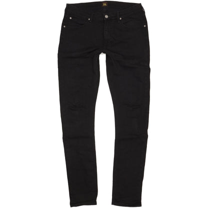 Lee Luke Men Black Skinny Slim Stretch Jeans W34 L36