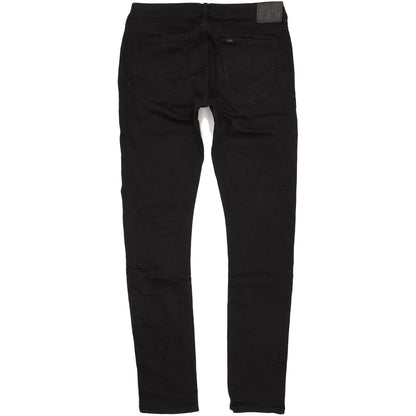 Lee Luke Men Black Skinny Slim Stretch Jeans W34 L36