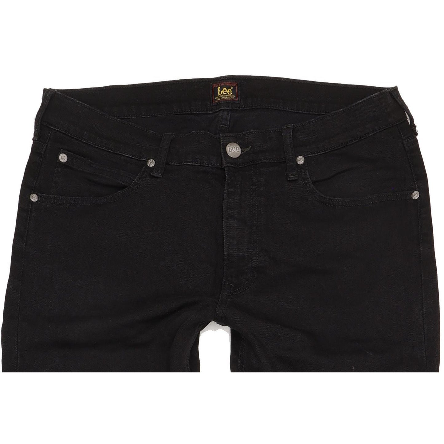Lee Luke Men Black Skinny Slim Stretch Jeans W34 L36