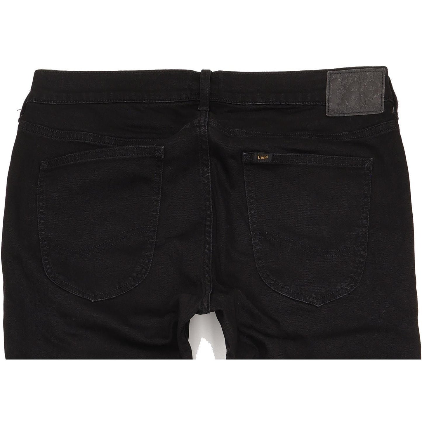 Lee Luke Men Black Skinny Slim Stretch Jeans W34 L36