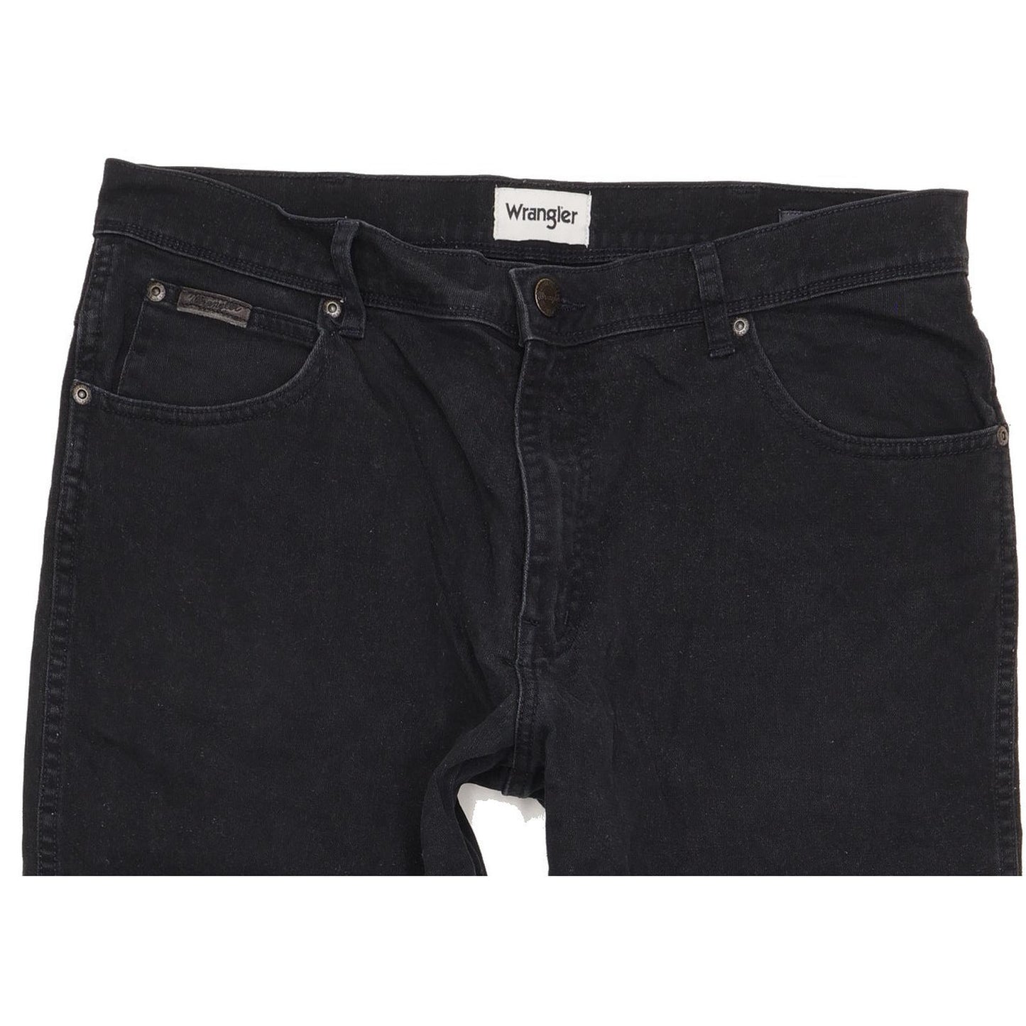 Wrangler Texas Men Black Straight Regular Stretch Jeans W36 L31