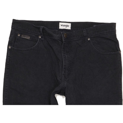 Wrangler Texas Men Black Straight Regular Stretch Jeans W36 L31