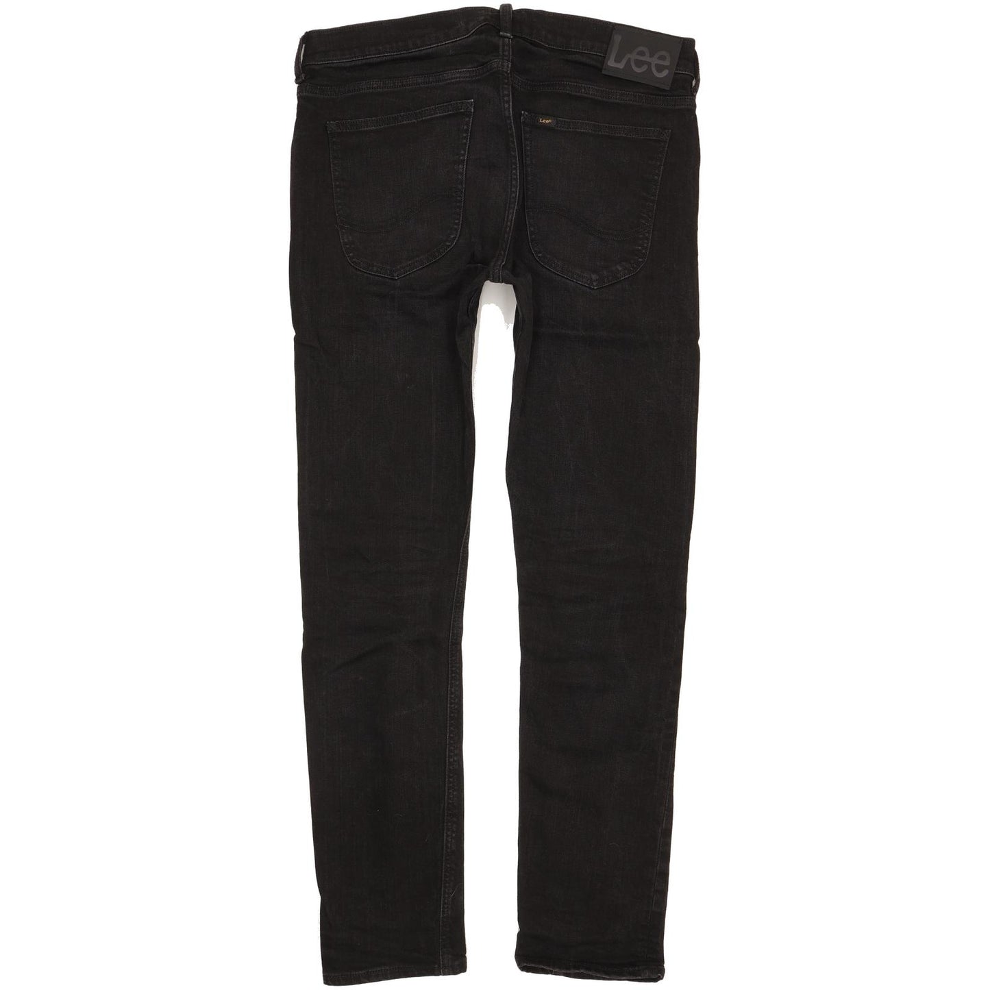 Lee Luke Men Black Skinny Slim Stretch Jeans W33 L31