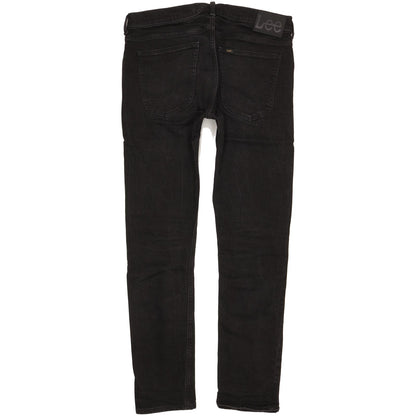 Lee Luke Men Black Skinny Slim Stretch Jeans W33 L31