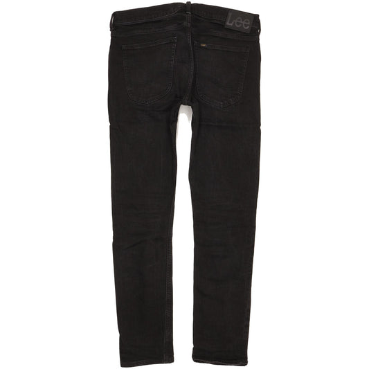 Lee Luke Men Black Skinny Slim Stretch Jeans W33 L31