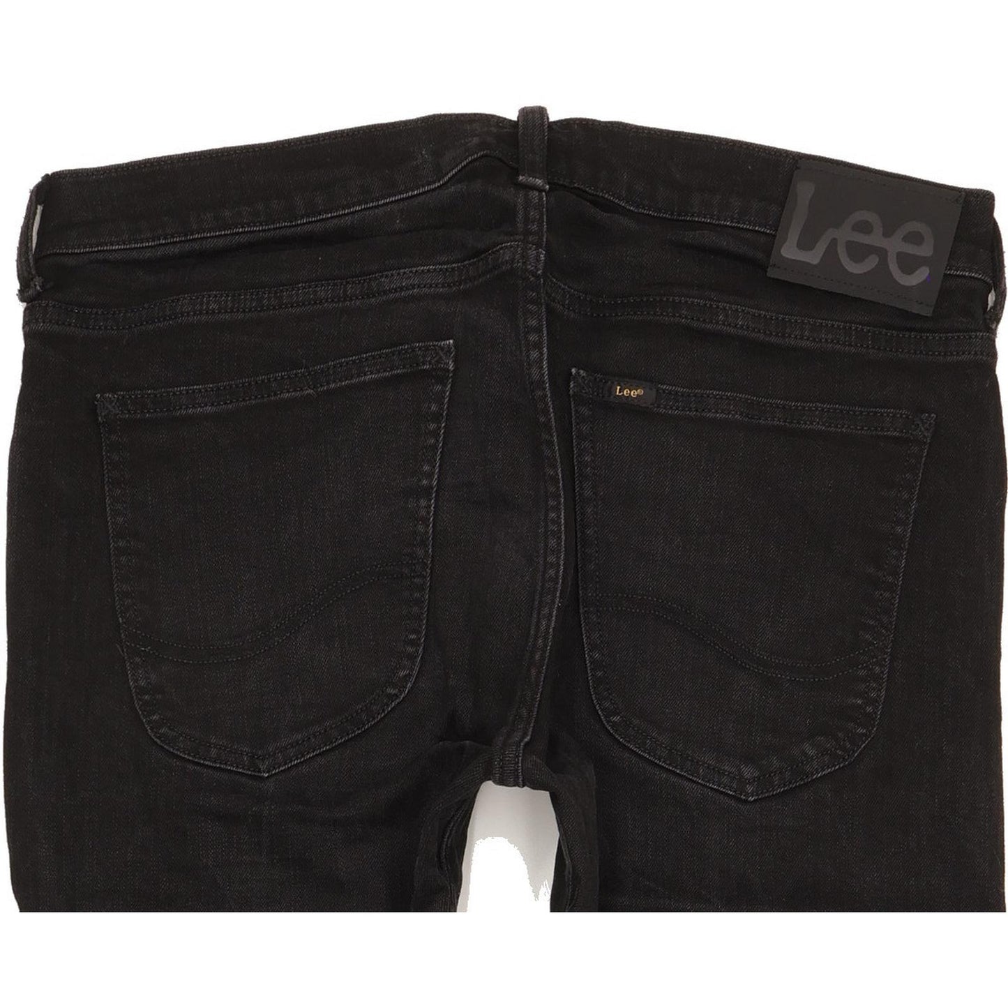 Lee Luke Men Black Skinny Slim Stretch Jeans W33 L31