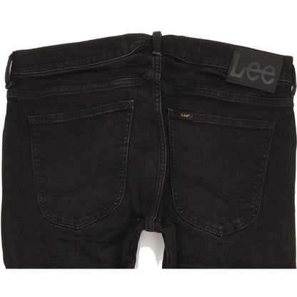 Lee Luke Men Black Skinny Slim Stretch Jeans W33 L31
