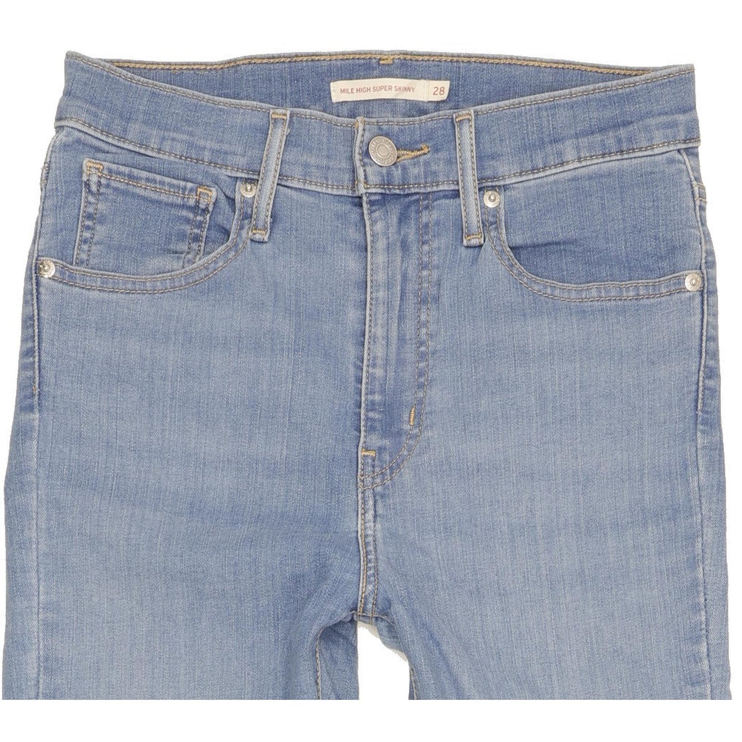 Levi's Mile Blue Skinny Slim Stretch Jeans High Waisted W28 L32