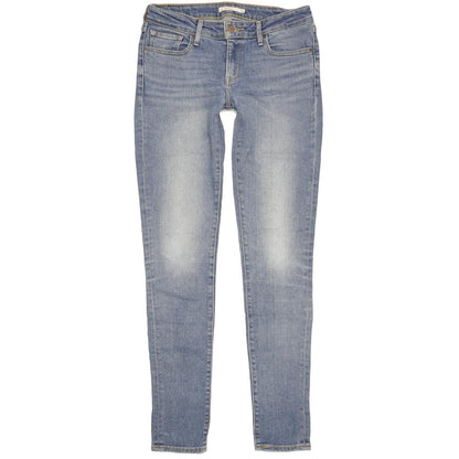 Levi's 711 Women Blue Skinny Slim Stretch Jeans W28 L34